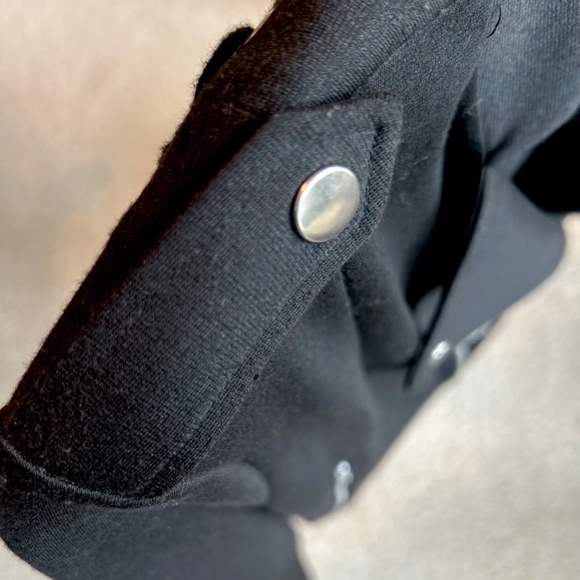 Black Fancy Moto Style Jacket. SUPER FAST SHIPPING - Picture 11 of 12